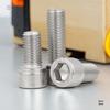 Knurled Hex Socket Head Screw, 304 Stainless Steel, Sizes M5-M20