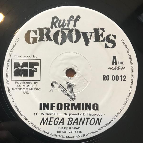 

12inch Record MEGA BANTON - Informing RG0012 Ruff Grooves UK Reggae, Ska & Dub Used
