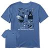 La vie est belle. T-shirt Homme A Few of My Favorite Grill Things Crusher, Bleu Vintage
