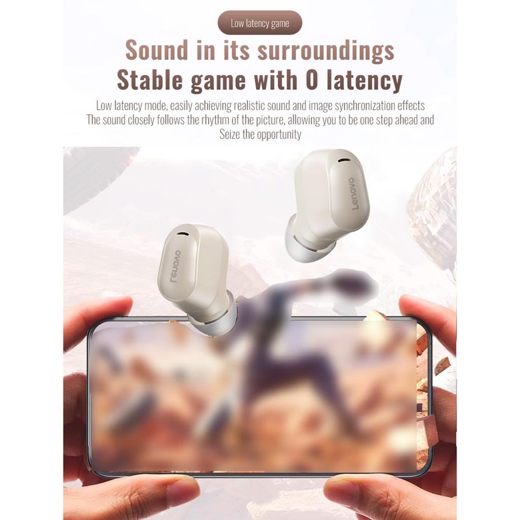 Lenovo EA200 InEar Wireless Earbuds Smart Noise Canceling BT Headphones with Dual Modes Audio