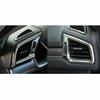 Fit For Honda Civic Black Titanium Air Outlet Vent Trim Left And Right 2016-2021