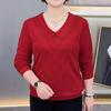Autumn Chic Long-Sleeve Slimming Rhinestone Doll Collar T-Shirt