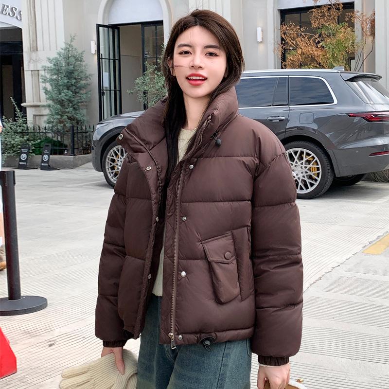 2025 new winter Korean version short slimming down cotton temperament plus-size cotton jacket women's cotton jacket