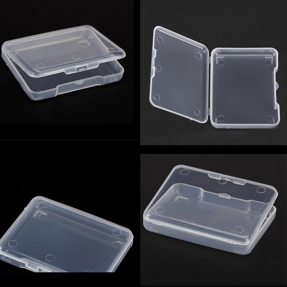 5Pcs Plastic Transparent With Lid Storage Box Collection Container Case Part Box