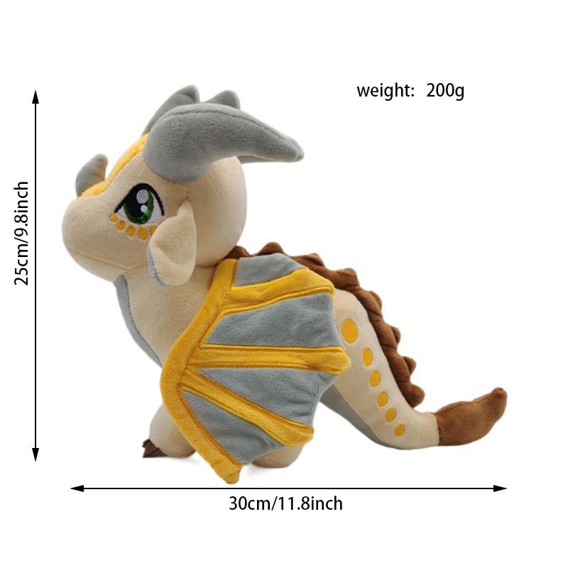 Peluche de Dragón de 25 cm Animal de Peluche Suave Alta Calidad Regalo de Cumpleaños Festivo para Niños