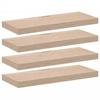 VidaXL Étagères flottantes 4 pcs 60x23,5x4 cm bois d'ingénierie, étagère murale, planche d'étagère, étagère murale de salle 4010690