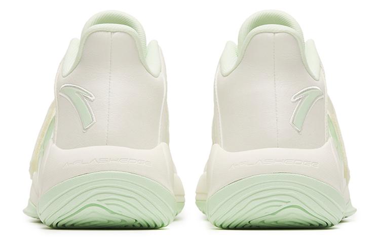 Men's Sneakers ANTA Splash 4 Basketball Shoes Men's Low-top Ivory White/Bright Aqua Green
