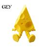 Tabletop Cheese Decor Novelty Sculpture with Movable Joints, 3D Printed Funny Cute Decoration Slice Figurine Fidget Toy for Stress Relief, Office Desk