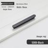 Modern Black Aluminum Alloy Extended Cabinet Handle