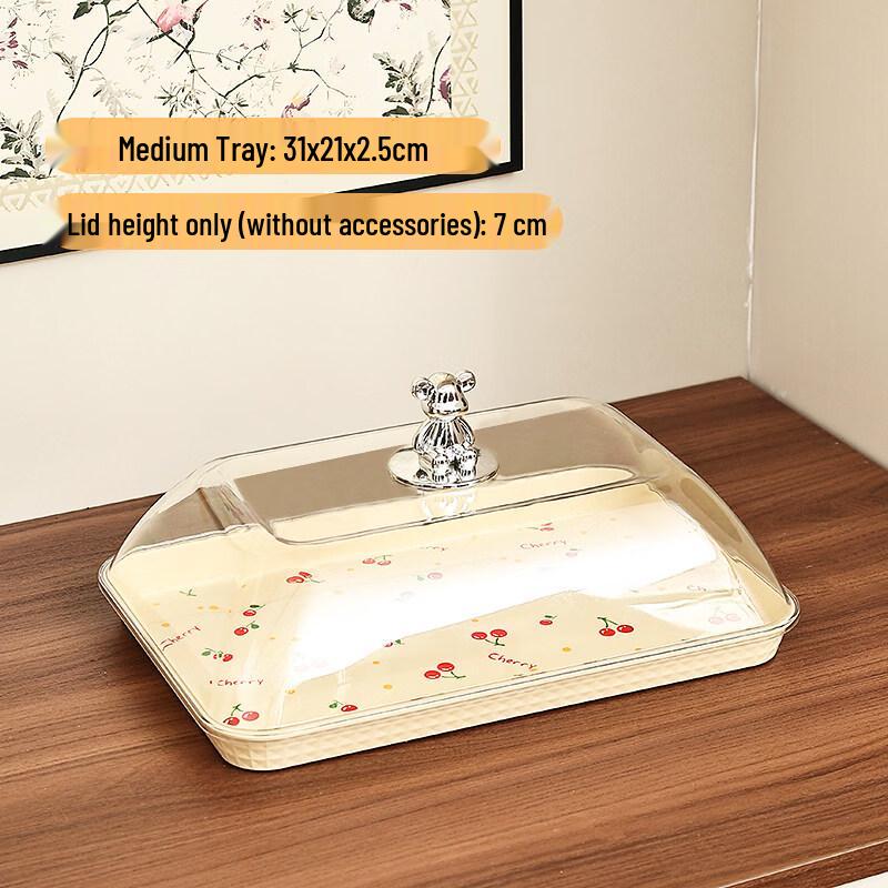 Jingbaodi Buffet Display Tray with Transparent Lid