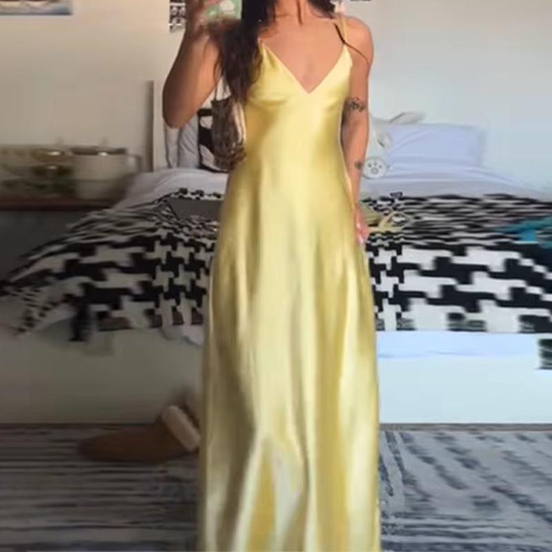 Kobiety Plama Różowa Sukienka na Cienkich Ramiączkach Lato Elegancka Dekolt V Bodycon Bez Pleców Plisowana Vestidos Pani Suknie Wieczorowe Nowe
