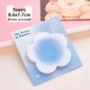 Gradient Sticky Notes: Cute Irregular Shape, Strong Adhesive, Reusable Memo Paper for Students.