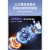 Ledový stolní ventilátor s digitálním displejem - Vysokorychlostní turbo, 5rychlostní nastavení, Přenosný napájený USB/baterií, Dobíjecí přenosný ventilátor