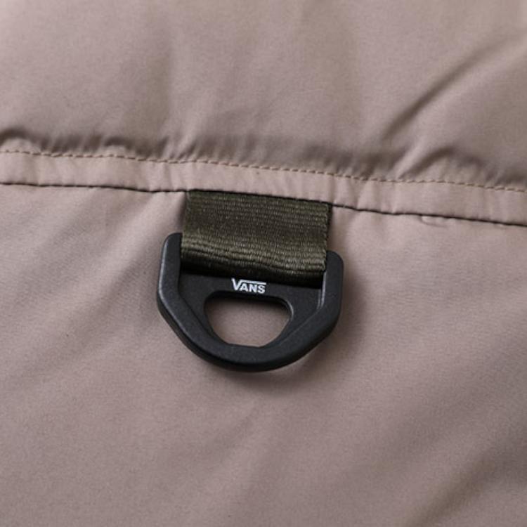 Vans Patchwork Warm Sports Hooded Down Jacket Women Jackets Brown VN0A5F6OYEH