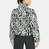 Nike Sportswear Sherpa Animal Print Fleece Collar Jacket Women Tops Smoky-Grey CU6592-070