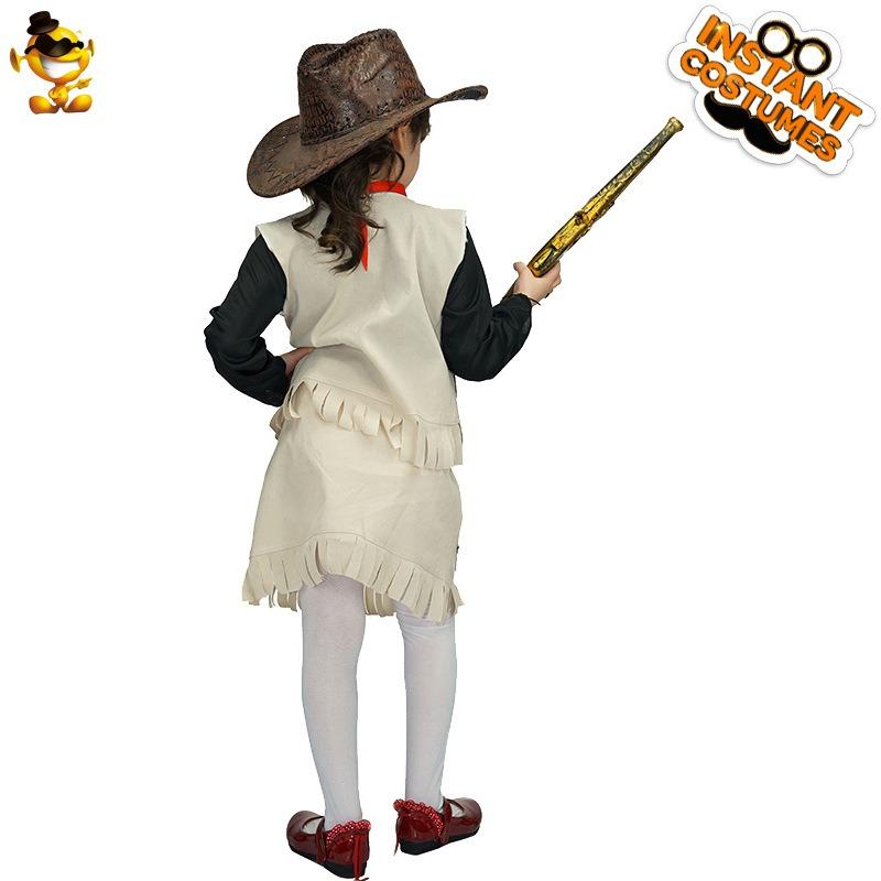 Bühnenkleid Maskenballkleid Halloween Cosplay Kostüm Kleines Mädchen Cowboy