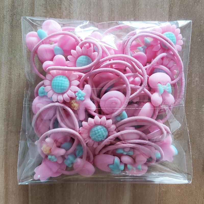 

20 шт. Детские резинки для волос Головной убор Не повреждающие Скранчи Девочки Эластичная резинка для волос Детская веревка для волос Набор резинок Аксессуары для волос