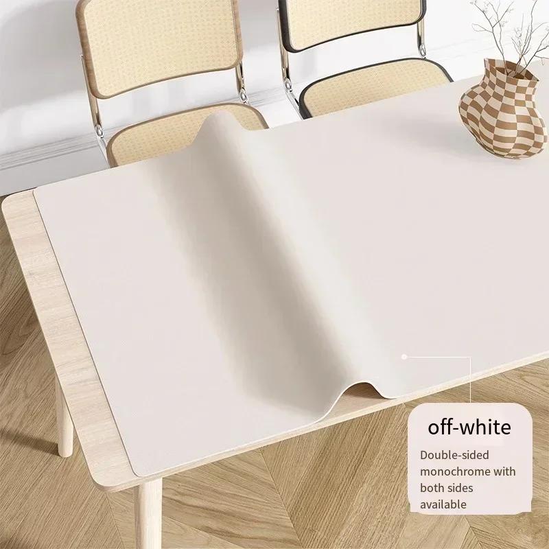 Waterproof PVC Leather Tablecloth Anti-Slip Table Protector Desk Pad Keyboard Mouse Mat Large Table Cover for Home Office Gaming