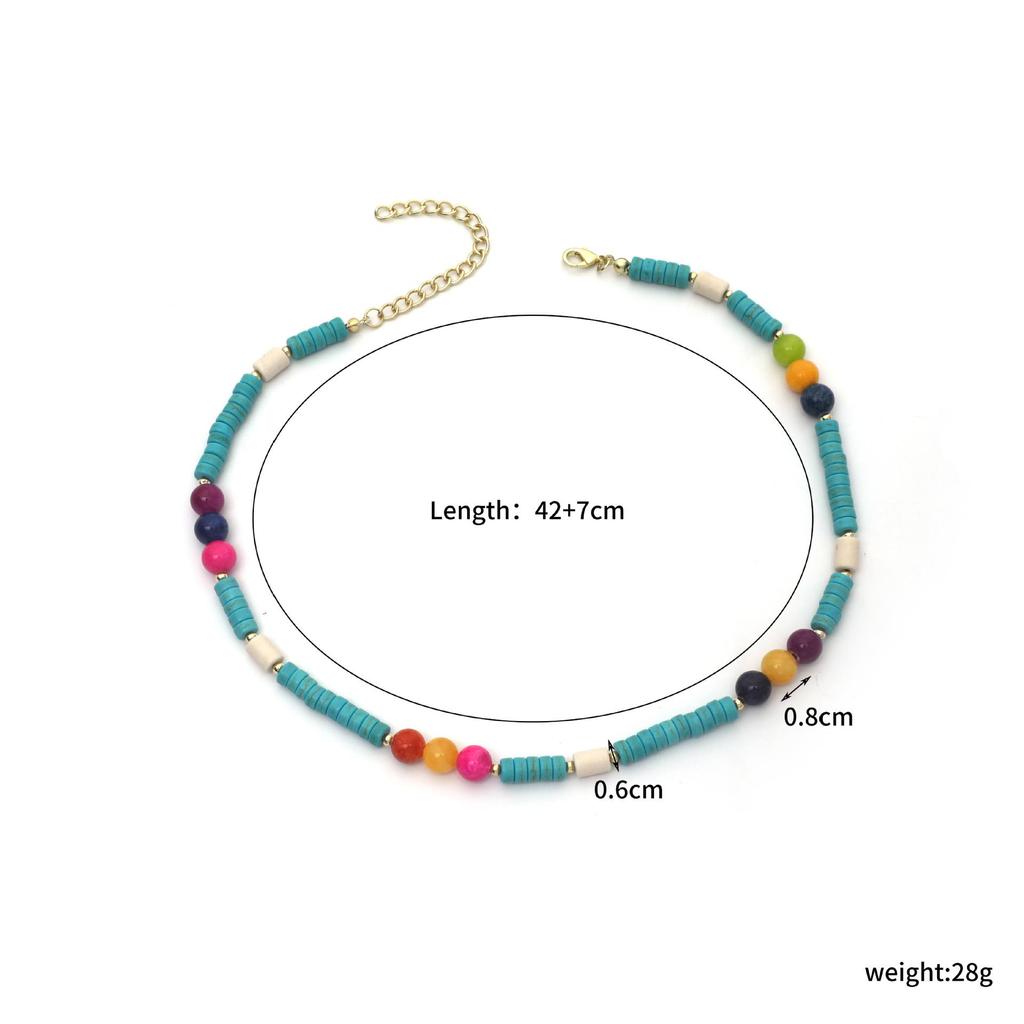 Retro Turquoise Bohemian Ethnic Necklace for Women