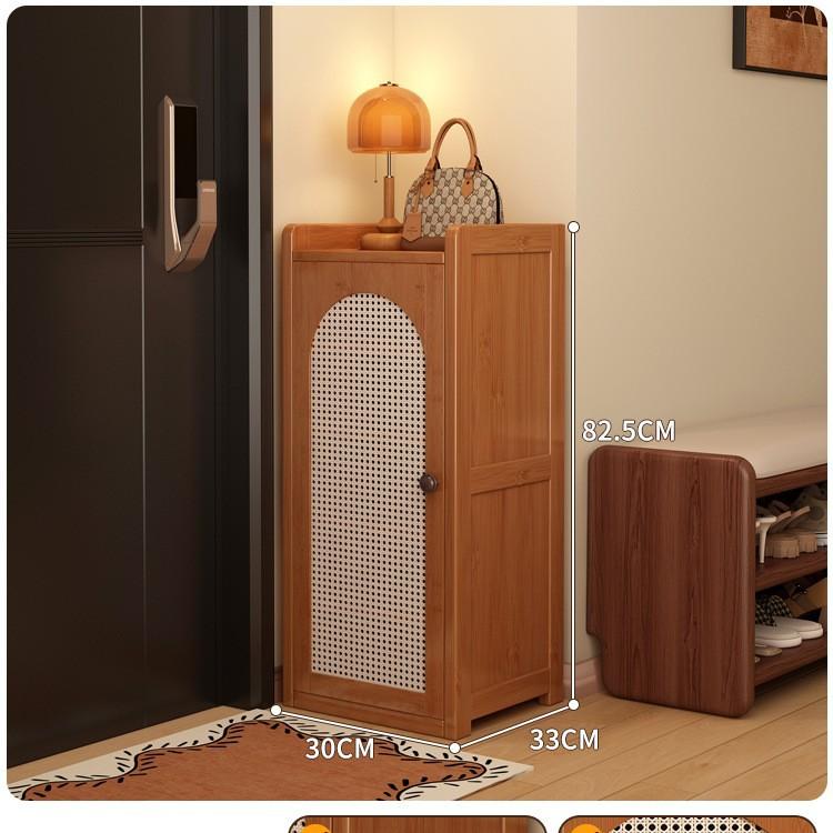 Narrow Shoe Rack, Dust-proof Shoe Cabinet for Rental Homes, Multi-layer Indoor Storage Cabinet, Wall-mounted Design