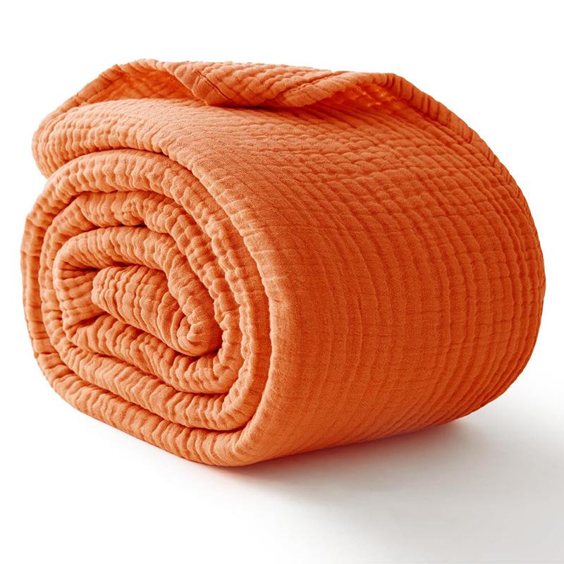 Coperta in Garza di Cotone Puro a 6 Strati – Morbida, Traspirante, Universale per Adulti e Bambini, Adatta per Letto o Divano.