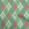 Cotton Flex Light Green Fabric Check Argyle Dress Material Fabric Print Fabric By The Yard 40 Inch