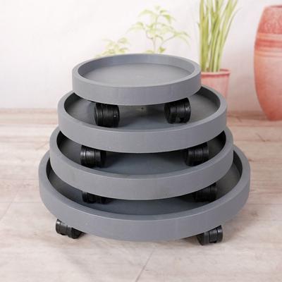 Movable Flower Plant Pot Tray Whith 360-degree Rolling Flower Pot Tray  Gardening Supplies