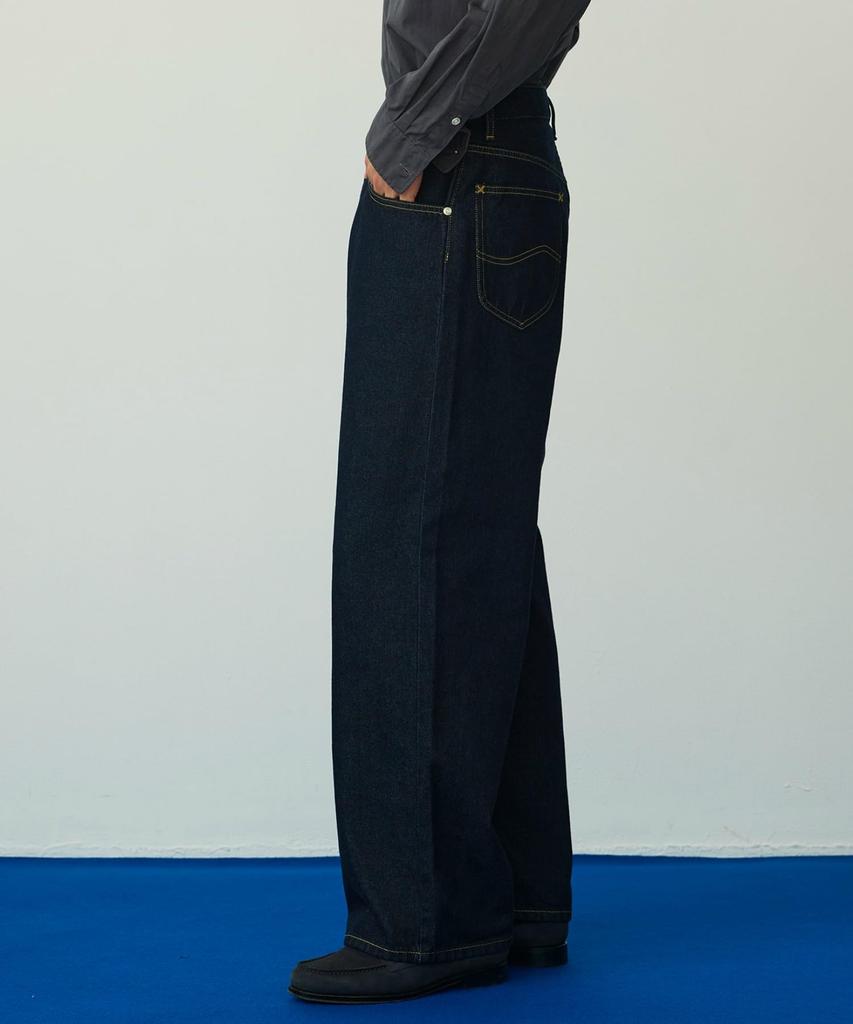 Lee Wide Straight Denim One Men's Pants, Wash/Rinse