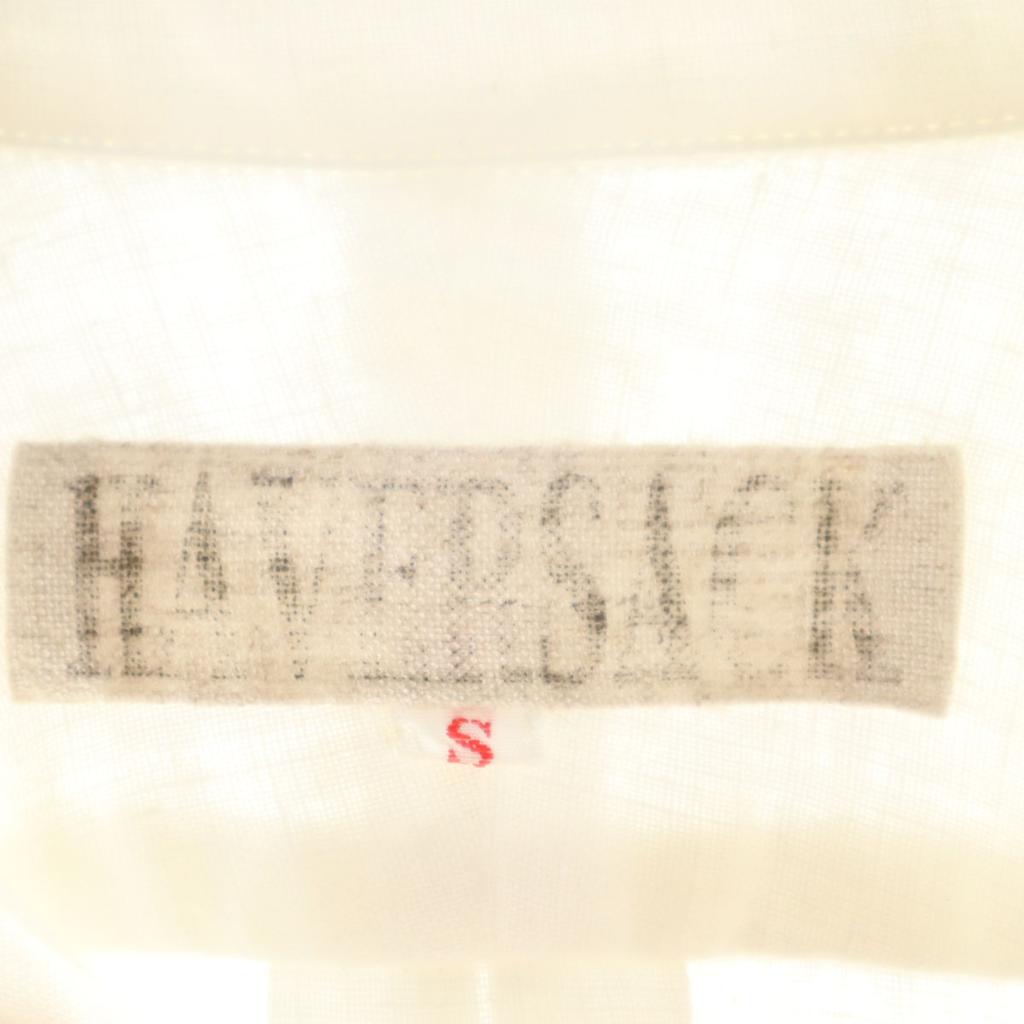 HAVERSACK Long Sleeve Round Collar Linen Shirt S White Women Used