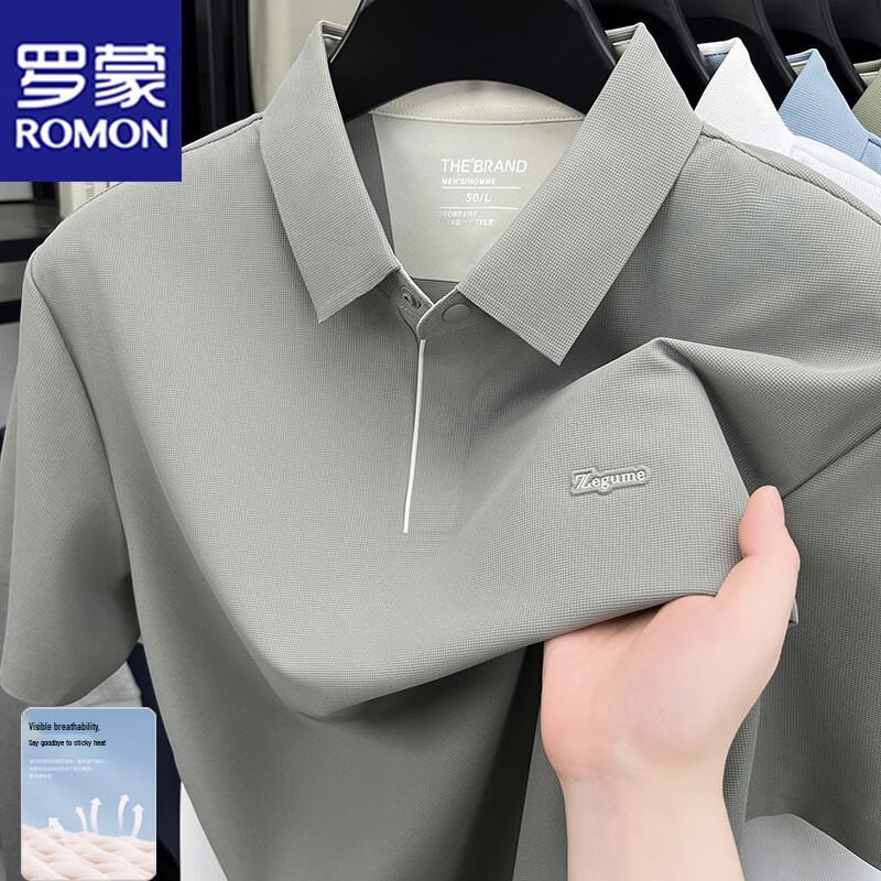 ROMON Men s Ice Silk Polo Shirt 56
