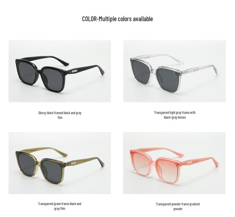 2242GM Trendy Polarized Sunglasses: Celebrity Style, UV Protection, Ideal for Driving