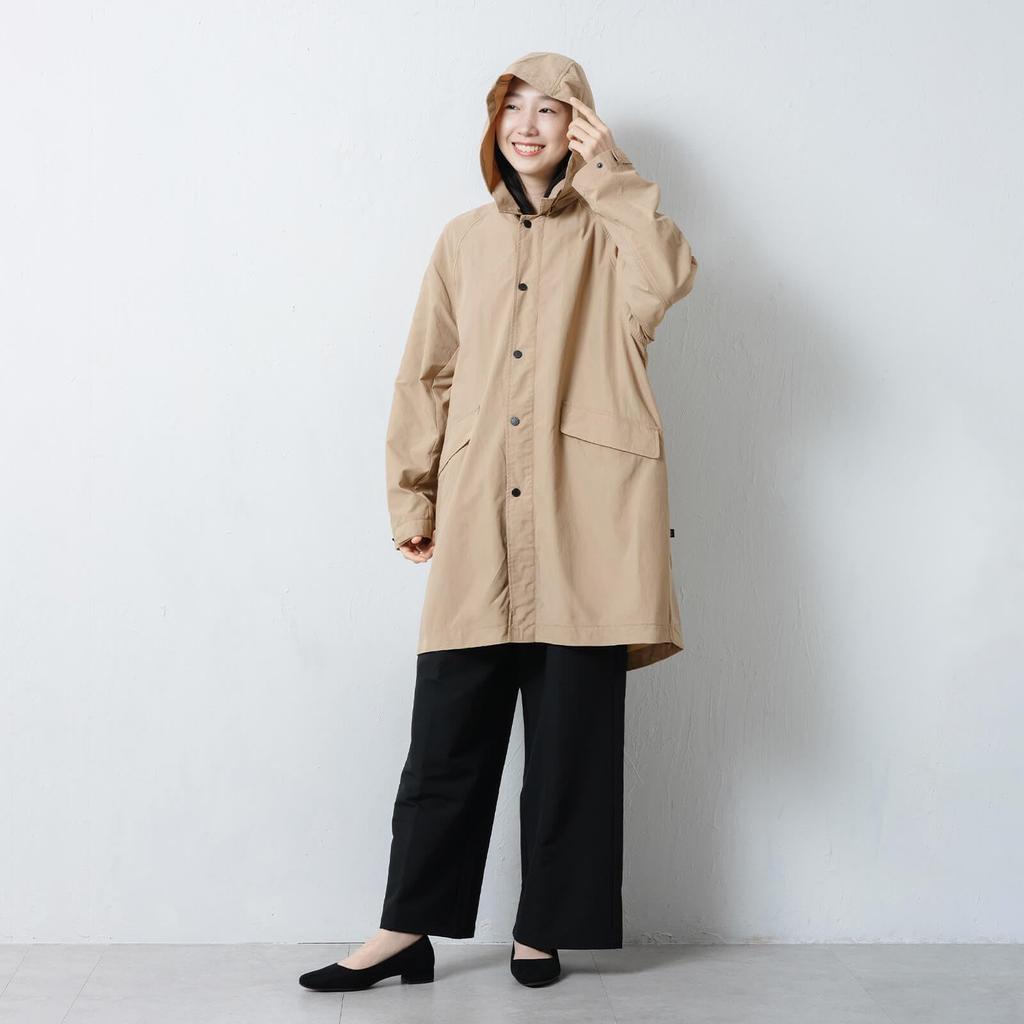 Ametohare Half Unisex Short Coat Dark AH-1009 Water-Repellent Coat, (JP, Alphabet, S, Beige)