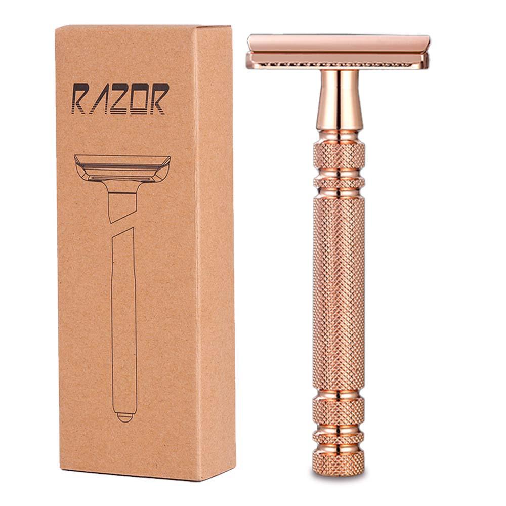 Platinum Double-Edged Safety Razor for Home Shaving