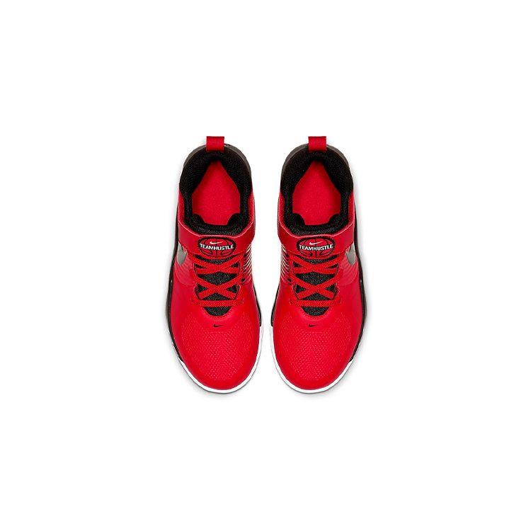 Nike Scarpe da Basket Bambino Team Hustle D 9 Mid top Nero Rosso Bambini Età 3 7 Anni AQ4225-600