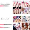 15Pcs Fine Detail Paint Brushes Set, Detail Painting Liner Brushes for Nail Art, Models, Miniatures, Acrylic Watercolor Oil Pain