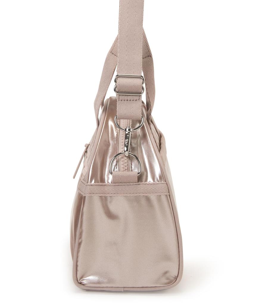 ROUND SM Gold Shine SATCHEL/1802/Rose