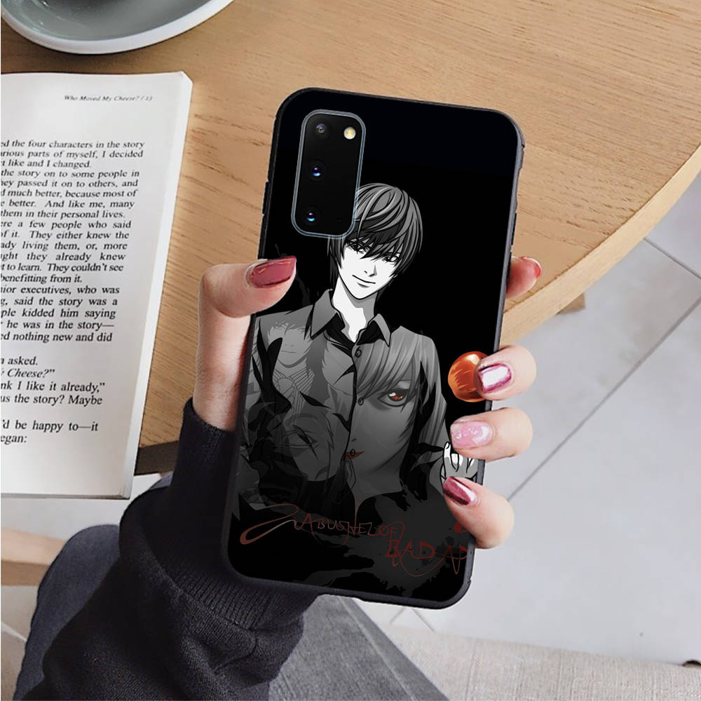 

Чехол AD99 Death Note Anime Black для iPhone 16 15 Plus 14 13 12 11 Pro 8 7 6S SE 5S X XR XS Max Realme C30 C33 C31 9I Huawei Y8P Y9 Sofe Cover Realme 9i гагат