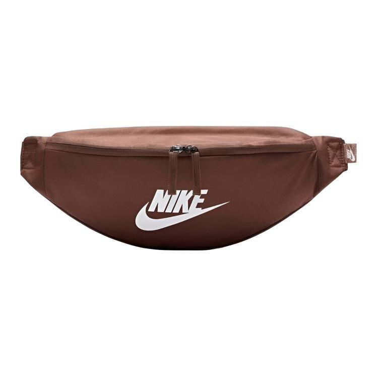 Nike Heritage 3L Letter Logo Fabric Waist Bag Unisex bags Brown DB0490-265 Brown