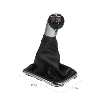 Manual 5 Speed Gear Shift Knob Gaiter Boot Cover Kit Gear Stick Knob Cover Replacement for VW Golf