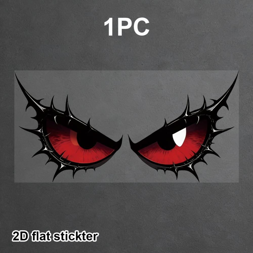 Monster Eye Irregular Sticker, Self-adhesive Vinyl Decal, DIY Ornament for Motorcycle Fuel Tank Helmet Fairing Rear Windshield