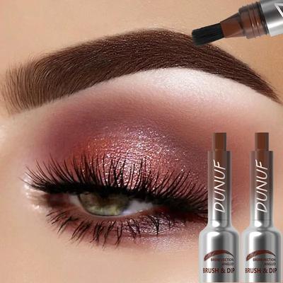 Augenbrauen-Haaransatzstift Wild Brows Velvet 3D Augenbrauenfarbe Augenbrauencreme Großer Bürstenkopf Dauerhaftes Schwarzbraunes Augenbrauen-Gel-Makeup