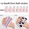 Long Lasting Manicure Self Adhesive Press On Nail Nail Polish Strips Full Nail Wraps Nail Sticker Nail Art Decal for Women Girls