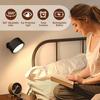 Magnetische LED-Wandleuchte, wiederaufladbare Leseleuchten, 360°-Drehung, Touch-Fernbedienung, Schrankstrahler, Nachtlampe