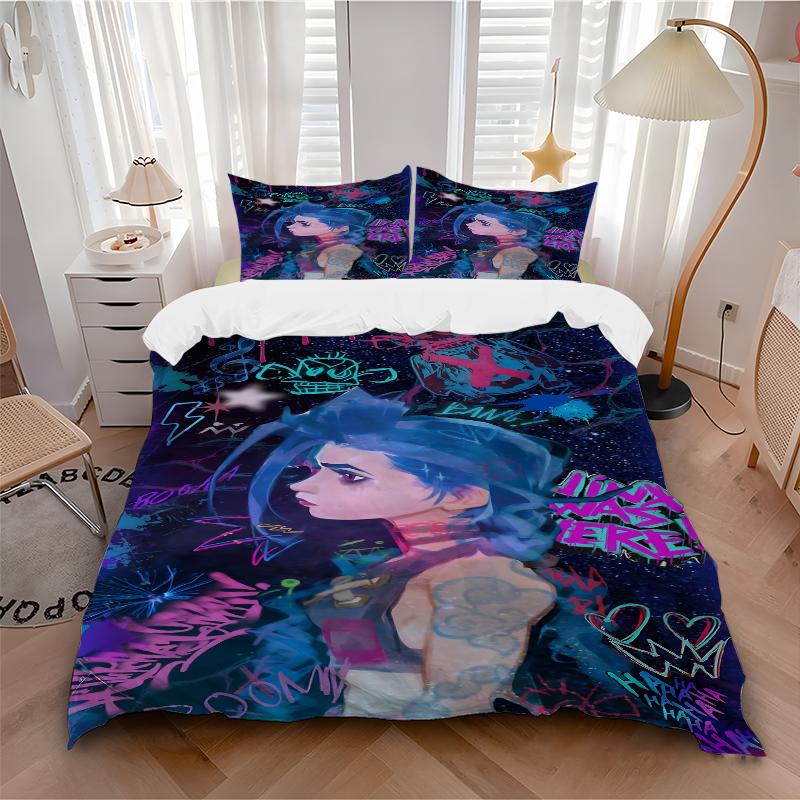 3Pcs Graffiti Art Night Sky Bedding Sets For All Sizes New 3D Printed Bed Cover Comforter Duvet Cover Pillowcase Bedroom Decoration