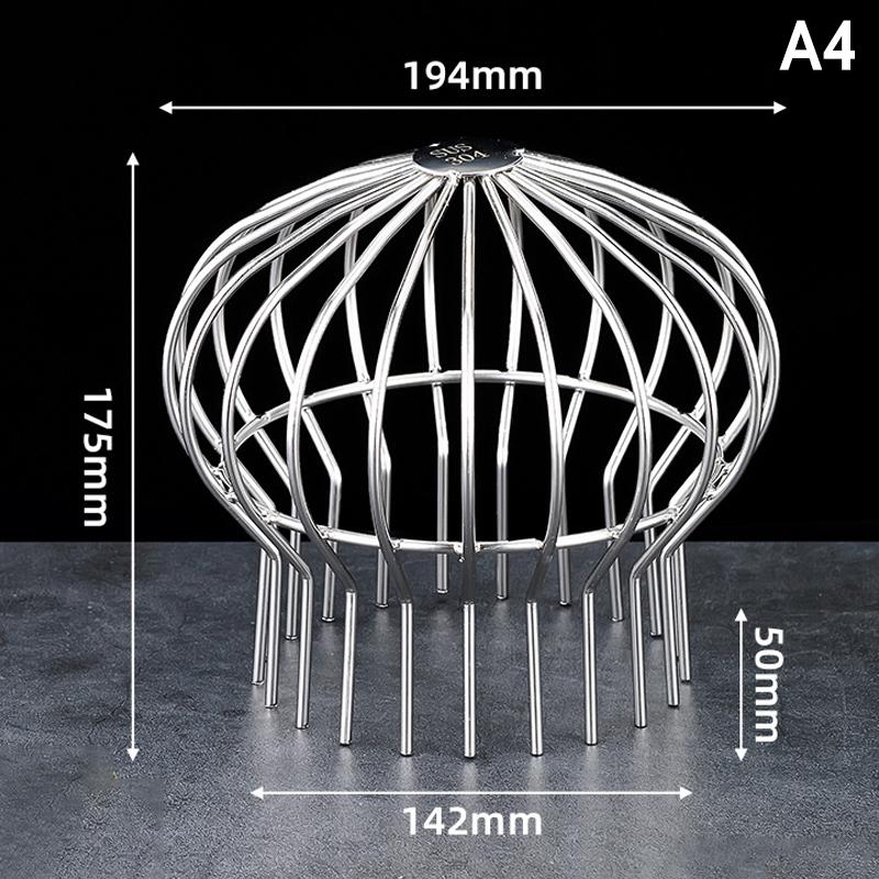 Strainer Garden Landscaping Floor Drain Gutter Guard 304 Stainless Steel Mesh Cover Stops Leaves Seeds Debris Gutter