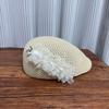 Fashion Flower Styling Thin Beret Women's Spring Summer Breathable Forward Hat Showing Face Little Painter Hat Tide