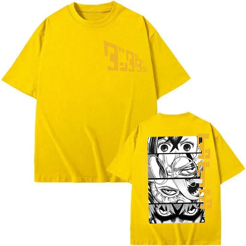 Japanese Manga Dandadan Graphic T Shirts Men Women Cartoon Short Sleeve T-shirts High Quality Cotton Oversized T-shirt