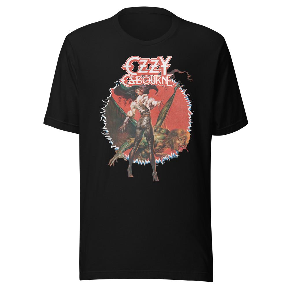 Stakes Ozzy Osbourne Vintage 1984 T-Shirt T-Shirt Black New Unisex T-Shirt L