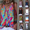 Women's Fashion Casual Sleeveless V Neck Blouses & Shirts