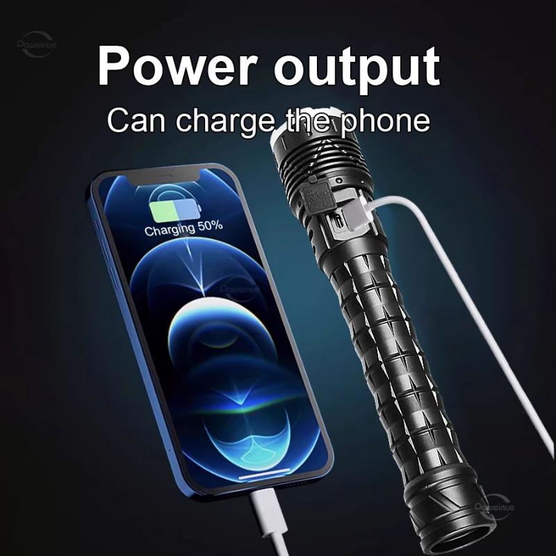 3800LM Hochleistungs-LED-Taschenlampen Taschenlampe Outdoor Ultrahelle Fackel LED-Laterne Langlebige und ultrahelle Beleuchtungstaschenlampe